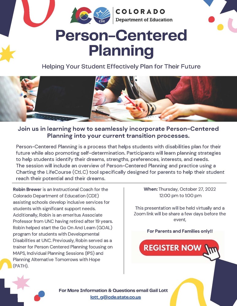 CDE- Person Centered Planning